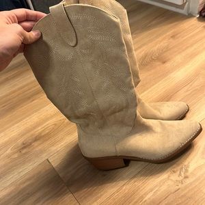 Madden girl suede cowboy boots